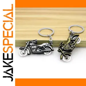 Retro Motorcycle Keychain in Zinc Alloy