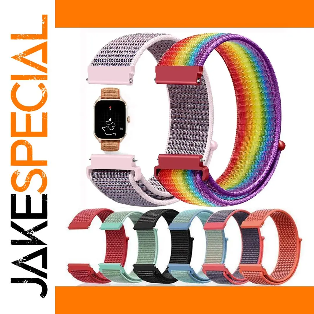 18mm Colorful Nylon Loop Band for Smartwatches 1 18mm Colorful Nylon Loop Band for Smartwatches