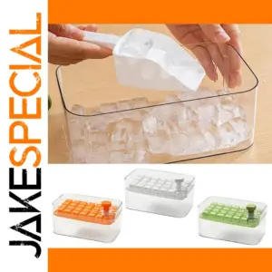 Multifunctional 28-Cube Ice Mold with Spatula
