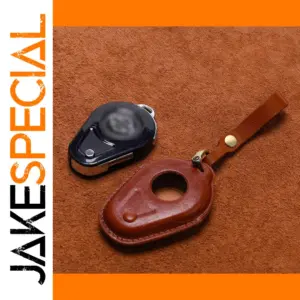 Premium Leather Motorcycle Key Cover for Harley