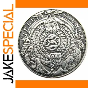 Vintage Morgan Zombie Skull Coin