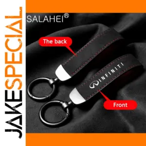 Infiniti Suede Keychain with Logo