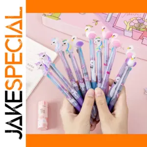 Colorful Unicorn and Swan Pen Set (10 Pieces)