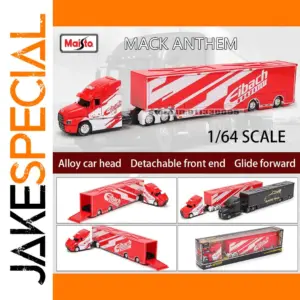 Red 1:64 Semi-Truck Die-Cast Model by Maisto