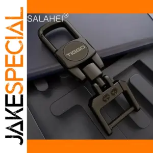 Black Metal Car Keychain for Tiggo Models