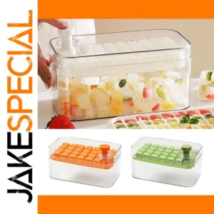 Large Double-Layer Ice Cube Tray with 28 Molds