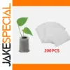 Eco-Friendly White Seed Nursery Bags Set of 200