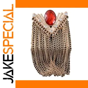 Vintage Multi-Color Gemstone Tassel Brooch