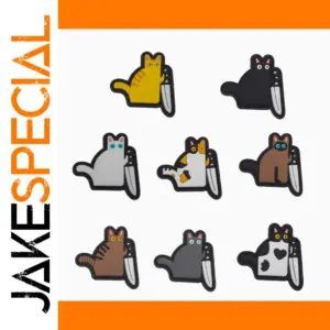 Playful Cat PVC Patch for Accessories