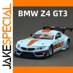 Gulf Blue BMW Z4 GT3 Diecast Model 1:24 Scale