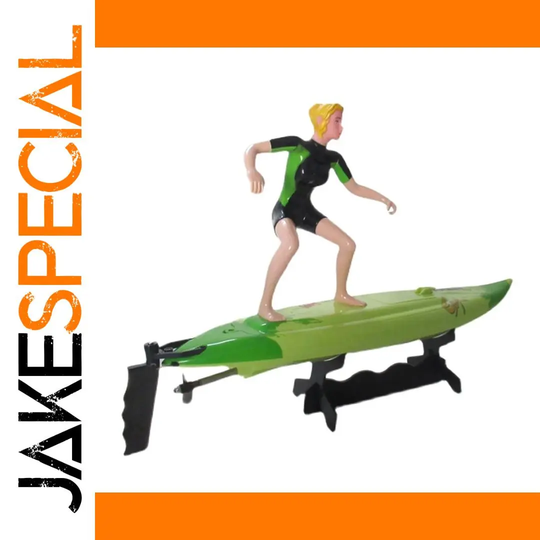Vibrant Green RC Speedboat Model for Water Racing 1 Vibrant Green RC Speedboat Model for Water Racing