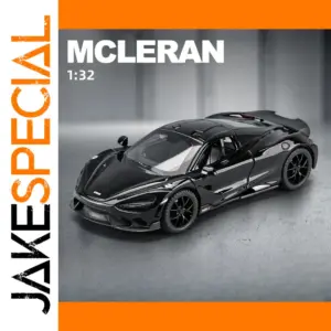1:32 Scale Black McLaren 765LT Diecast Model