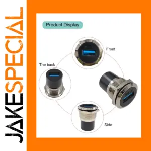 Waterproof Metal D-Shaped USB Socket Set for Outdoor Use