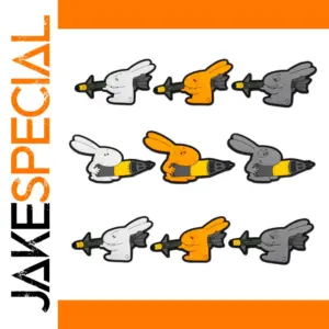 White Rabbit PVC Badge for Jackets & Backpacks