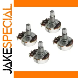 Set of 4 Guitar Potentiometers 250kΩ/500kΩ
