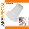 White Pleated Car Vacuum Filter Set of 10 or 20