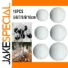 Set of 10 White Foam Balls for Crafts
