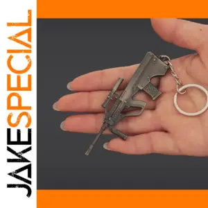 AUG Tactical Rifle Keychain in Black Finish