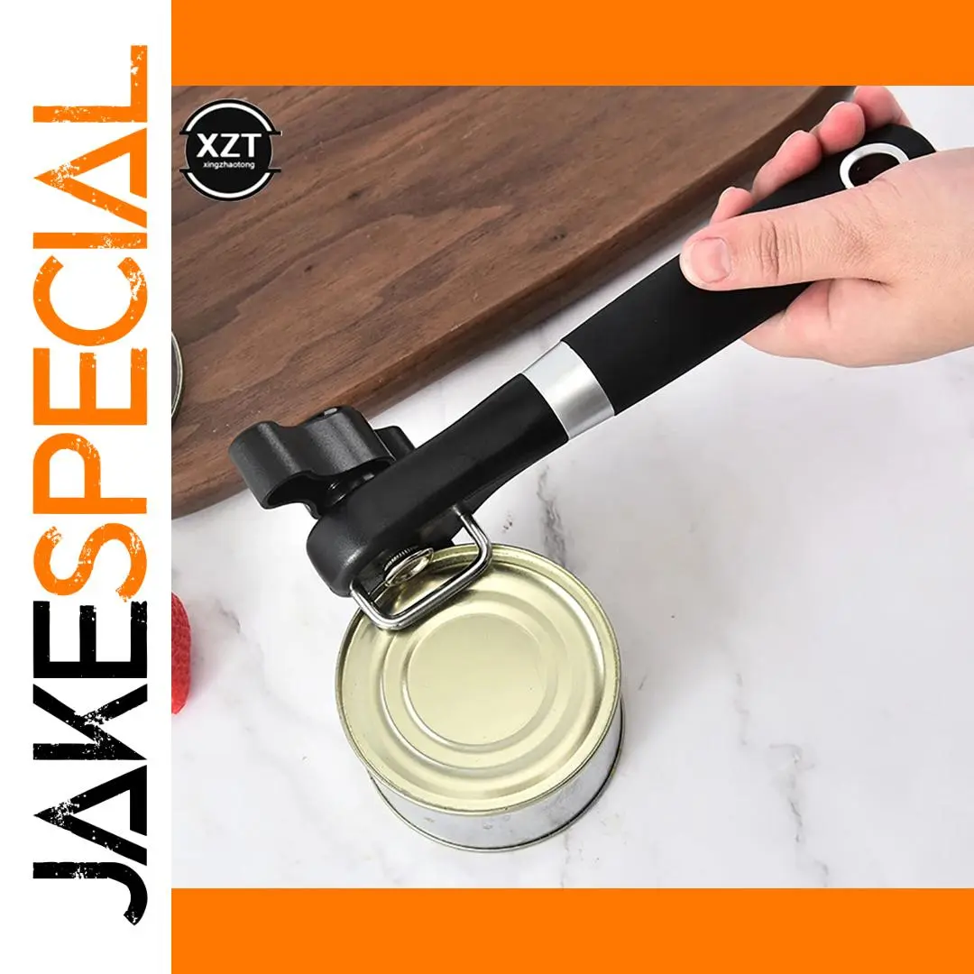 Black Food-Grade Stainless Steel Handheld Can Opener 1 Black Food-Grade Stainless Steel Handheld Can Opener