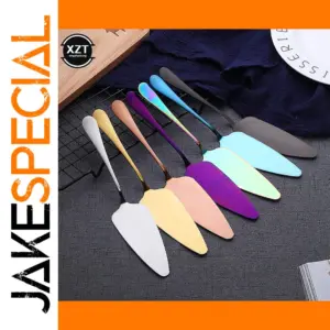 Elegant Stainless Steel Cake Cutter and Server