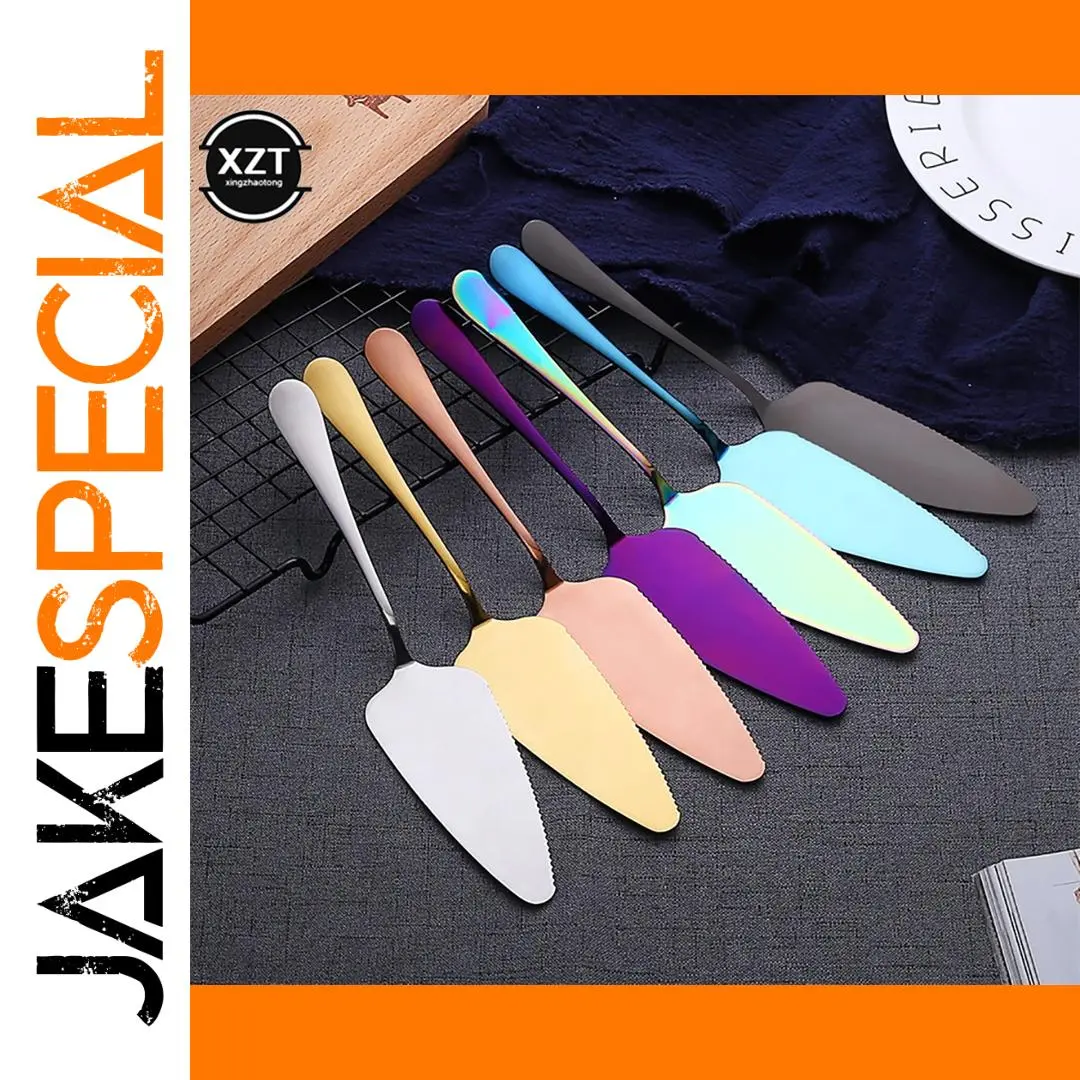 Elegant Stainless Steel Cake Cutter and Server 1 Elegant Stainless Steel Cake Cutter and Server