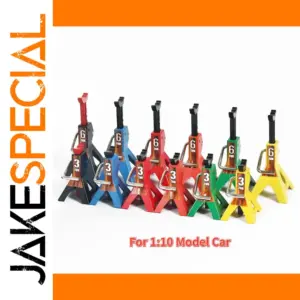 Vibrant Alloy RC Car Jack Stands Set for 1:10 Scale