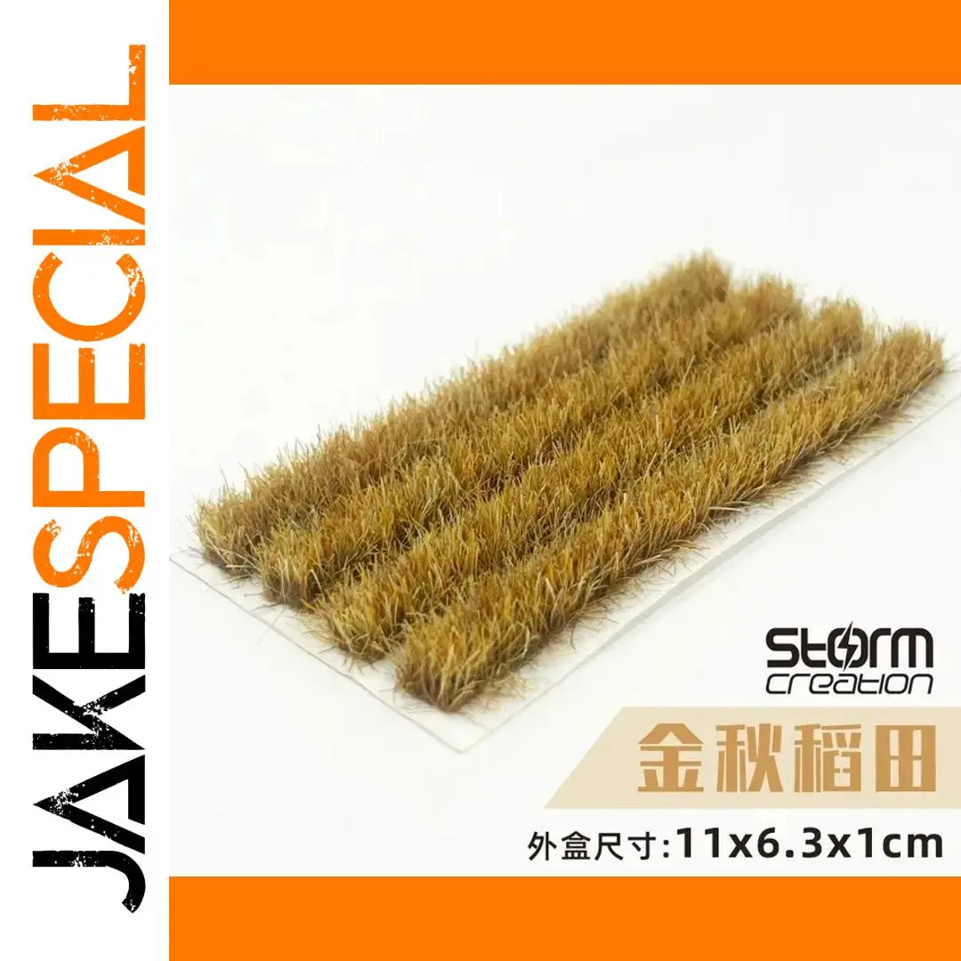 HO Scale Miniature Rice and Wheat Field Scene 1 HO Scale Miniature Rice and Wheat Field Scene