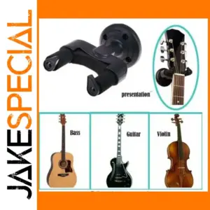 Black Metal Wall Hook for Stringed Instruments