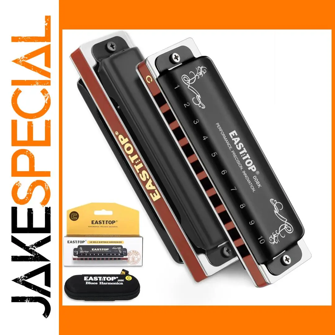 Black and Blue Easttop 008K Harmonica 1 Black and Blue Easttop 008K Harmonica