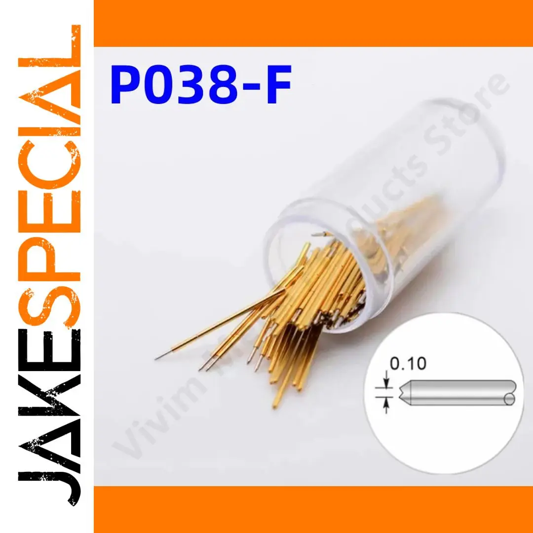 Gold Spring Test Probe for Circuits (Pack of 20/100) 1 Gold Spring Test Probe for Circuits (Pack of 20/100)
