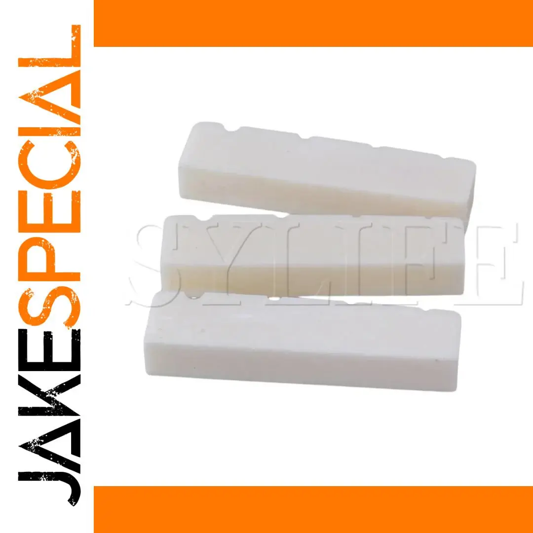 Buffalo Bone Bass Saddle Set for 4-String Guitars 1 Buffalo Bone Bass Saddle Set for 4-String Guitars