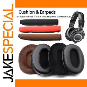 Replacement Ear Pads for Audio Technica ATH M70, M50X