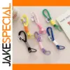 Colorful Braided Wrist Strap Keychain for Keys and Bags