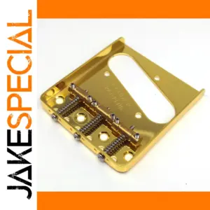 Vintage Gold Telecaster Bridge for 6-String Guitars