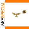 3D Eagle Pin Brooch in Gold, Silver, Black