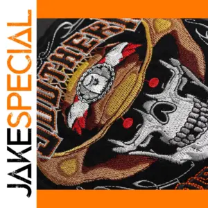 Punk Skull Cloth Patch with 3D Effect
