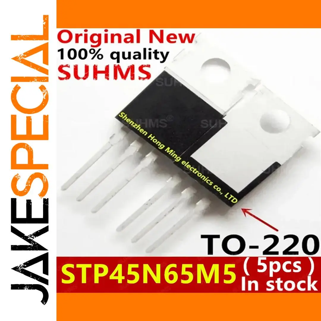 Set of 5 STP45N65M5 TO-220 Drive ICs 1 Set of 5 STP45N65M5 TO-220 Drive ICs
