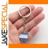Nicaragua Map Flag Stainless Steel Pendant Keychain