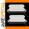 White Ceramic Dual Blades Humbucker Pickup