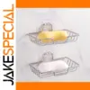 Minimalist Stainless Steel Soap Holder Set