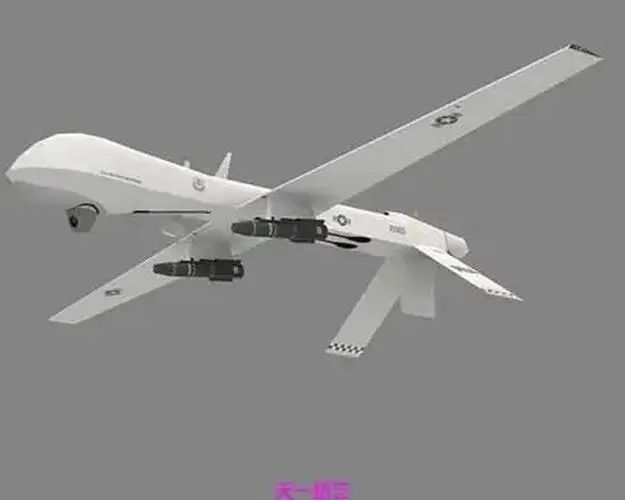 Predator UAV Paper Model Collectible 2 Predator UAV Paper Model Collectible - Image 2