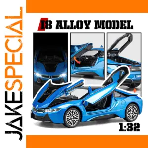 Blue 1:32 Diecast Alloy Sports Car Model
