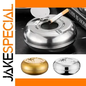 Modern Stainless Steel Windproof Ashtray