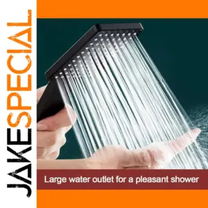 High-Pressure Rainfall Shower Head in Silver