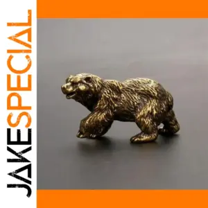 Vintage Copper Bear Figurine