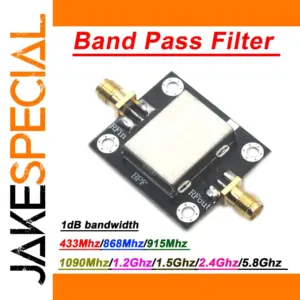RF Bandpass Filter 403MHz-5.8GHz, 3x3.5mm