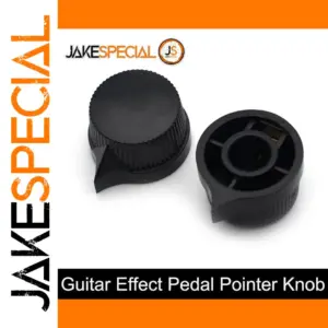 20 Black Effect Pedal Knobs for Guitar Effects