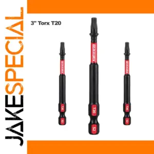 Impact-Resistant Magnetic T20 Screwdriver Bits Set