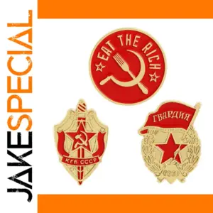 Soviet-Style Commemorative Badge for Collectors