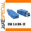 Blue USB Type C to USB 3.0 B Adapter